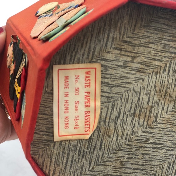 Vintage Oriental Woven Vase - Picture 6 of 8